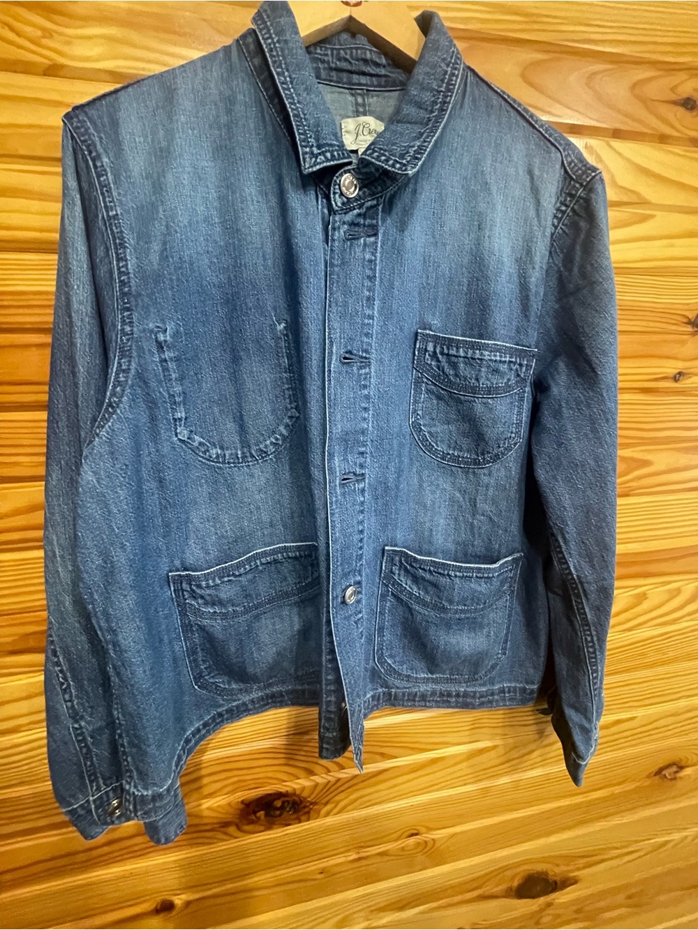 J. Crew Denim Chore Jacket SZ XL